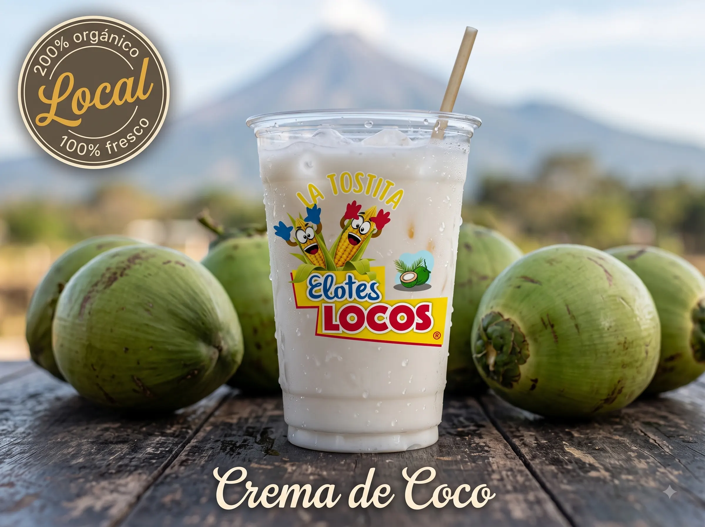 Crema de coco súper cremosa, 100% orgánica, lista para servir.