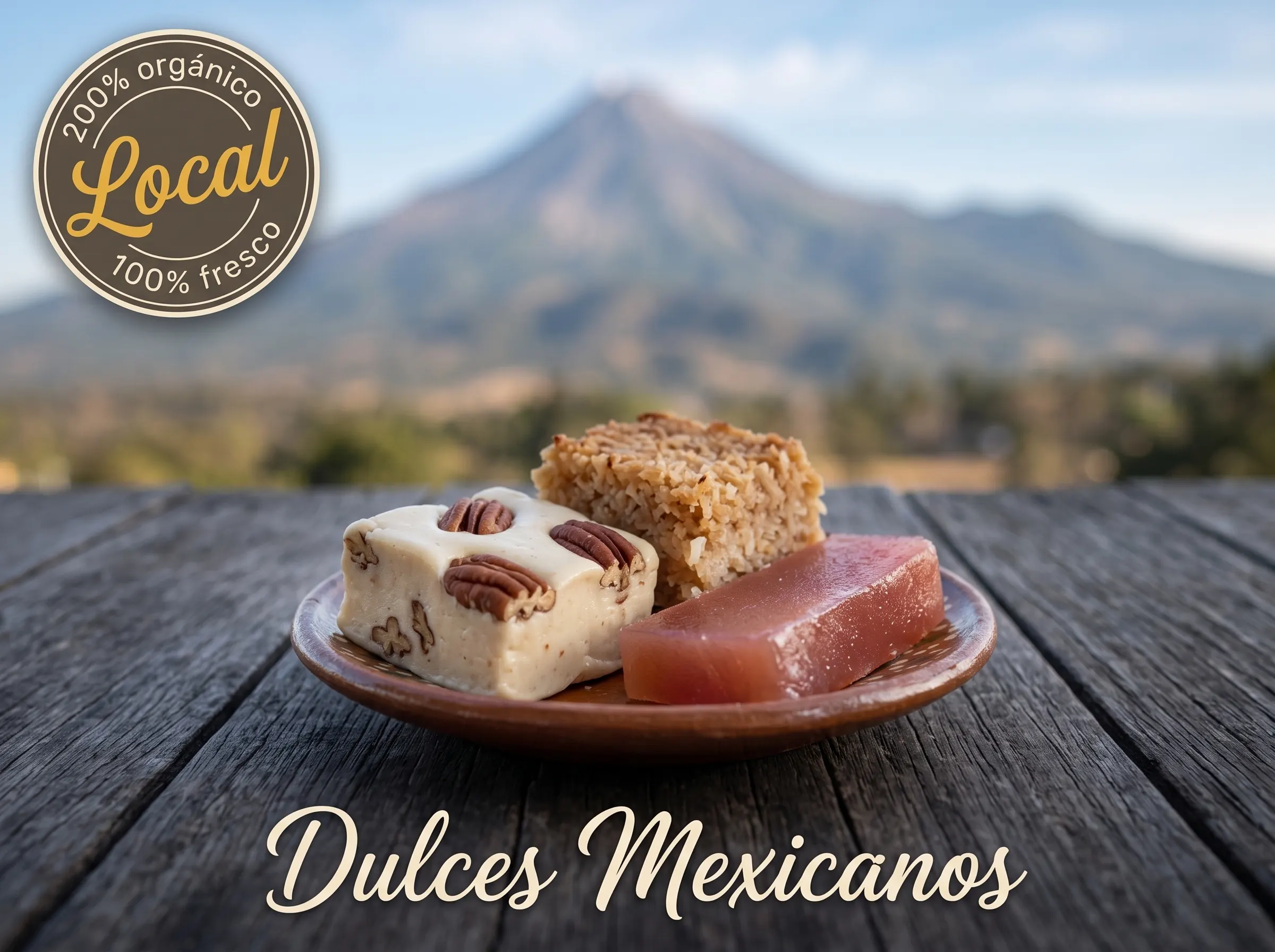 Surtido de dulces mexicanos tradicionales.