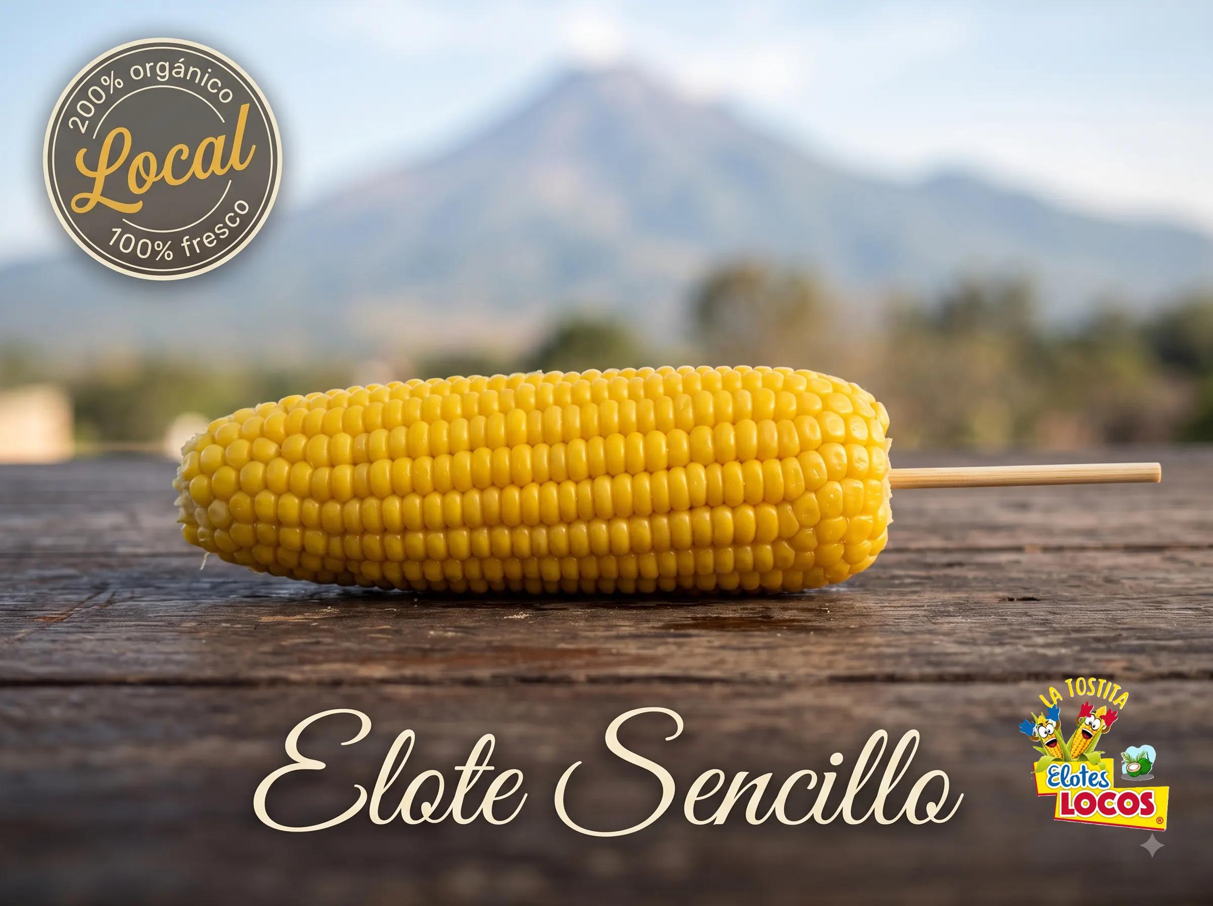 Elote sencillo con chile y limón.